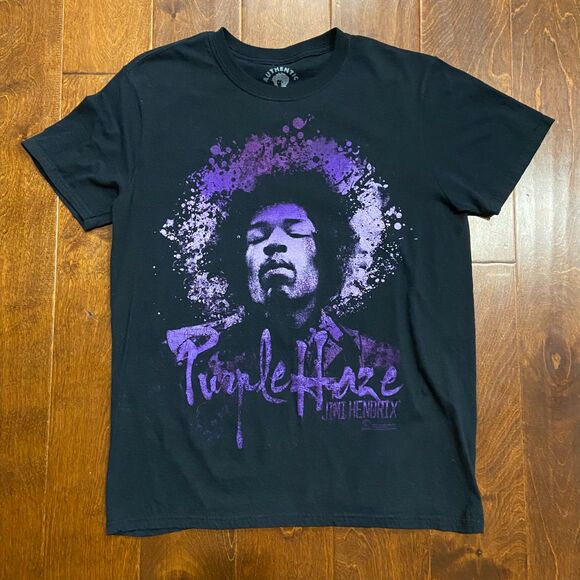 Authentic Hendrix Jimi Hendrix Purple Haze Black T-Shirt Unisex Size Medium - Picture 3 of 8